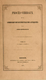 Procès-verbaux de la Commission départementale des antiquités de la Seine-Inférieure .. 2_cover