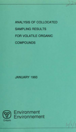 Analysis of collocated sampling results for volatile organic compounds : report_cover