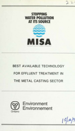 Best available technology for effluent treatment in the metal casting sector_cover