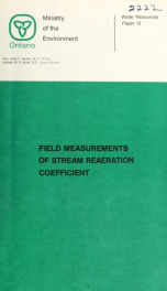 FIELD MEASUREMENTS OF STREAM REAERATION COEFFICIENT_cover