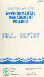 Stratford-Avon River Environmental Management Project : final report, 1984_cover