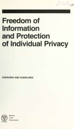 Freedom of Information and Protection of Individual Privacy Overview and Guidelines_cover