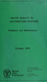 Water Quality in Distribution Systems - Problems and Maintenance_cover