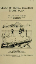 Clean up rural beaches (CURB) plan : for Lake Huron Beaches in the Maitland Valley Watershed_cover