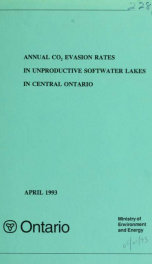 Annual CO2 evasion rates in unproductive softwater lakes in central Ontario : report_cover