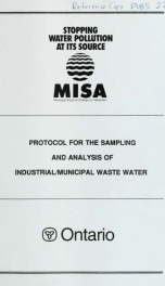 Protocol for the sampling and analysis of industrial/municipal wastewater_cover