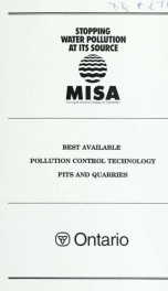 Best Available Pollution Control Technology - Pits and Quarries_cover