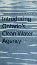 Introducing Ontario's Clean Water Agency (OCWA Information Package)_cover