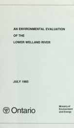 An environmental evaluation of the lower Welland River_cover