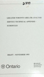 Greater Toronto Area 3Rs analysis [microform] 3-4_cover