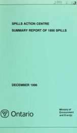 Spills Action Centre Summary Report of 1995 Spills_cover