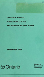Guidance manual for landfill sites receiving municipal waste_cover