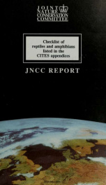 Checklist of reptiles and amphibians listed in the CITES appendices 1995_cover