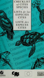 Checklist of CITES Species: a reference to the appendices to the Convention on International Trade in Endangered Species of Wild Fauna and Flora 1996_cover
