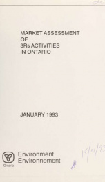 Market assessment of 3R'S activities in Ontario : report_cover