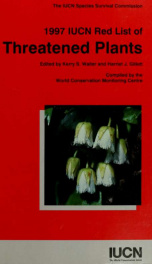 1997 IUCN red list of threatened plants 1997_cover