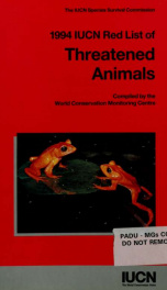1994 IUCN red list of threatened animals 1994_cover