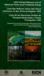 1993 United Nations list of national parks and protected areas 1993_cover