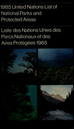 1985 United Nations List of National Parks and Protected Areas 1985_cover