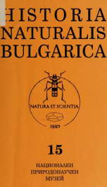 Historia naturalis bulgarica v.15 (2002)_cover