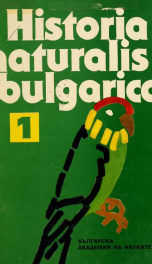 Historia naturalis bulgarica v.1 (1989)_cover