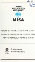 Report on the analysis of the quality assurance and quality control data for the petroleum refining sector : report_cover