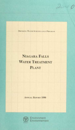 Niagara Falls Water Treatment Plant--Drinking Water Surveillance Program, annual report 1990_cover