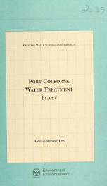 Port Colborne Water Treatment Plant--Drinking Water Surveillance Program, annual report 1990_cover