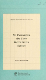 St. Catharines (DECEW) Water Supply System--Drinking Water Surveillance Program, annual report 1990_cover