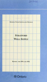 Stratford DWSP Well Supply Report for 1991_cover