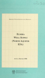 Elmira well supply--Drinking Water Surveillance Program, annual report 1990_cover