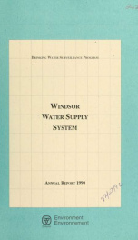 Windsor Water Supply System--Drinking Water Surveillance Program, annual report 1990_cover