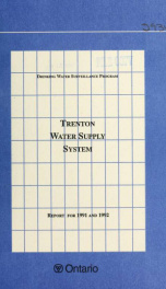 Trenton DWSP Water Supply System Report for 1991_cover