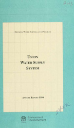 Union Water Supply System--Drinking Water Surveillance Program, annual report 1990_cover