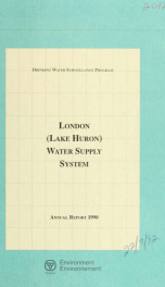 Lake Huron Water Treatment Plant--Drinking Water Surveillance Program, annual report 1990_cover