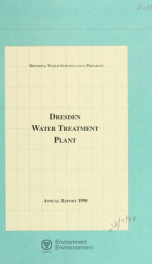 Dresden Water Treatment Plant--Drinking Water Surveillance Program, annual report 1990_cover