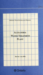 Alexandria DWSP Water Treatment Plant Report for 1991_cover