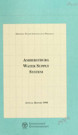 Amherstburg Water Supply System--Drinking Water Surveillance Program, annual report 1990_cover