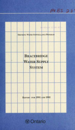 Bracebridge DWSP Water Supply System 1991_cover