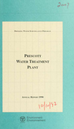 Prescott Water Treatment Plant--Drinking Water Surveillance Program, annual report 1990_cover