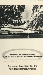 Windsor Air Quality Study: Emission Inventory for the Windsor/Detroit Airshed_cover