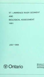 St. Lawrence River sediment and biological assessment, 1991 : report_cover