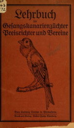 Lehrbuch für Gesangskanarienzüchter, Preisrichter und Vereine_cover