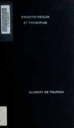 Le traité Eruditio regum et principum de Guibert de Tournai (étude et texte inédit)_cover