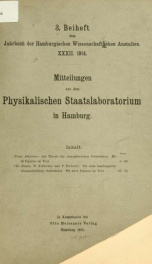 Jahrbuch der hamburgischen Wissenschaftlichen Anstalten jahrg. 32, beiheft 3 (1914)_cover