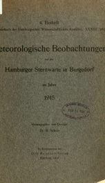 Jahrbuch der hamburgischen Wissenschaftlichen Anstalten jahrg. 33, beiheft 4 (1915)_cover