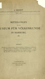 Jahrbuch der hamburgischen Wissenschaftlichen Anstalten jahrg. 32, beiheft 9 (1914)_cover