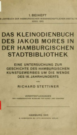 Jahrbuch der hamburgischen Wissenschaftlichen Anstalten jahrg. 33, beiheft 1 (1915)_cover