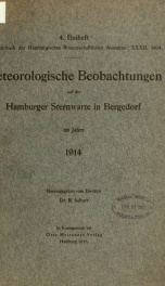 Jahrbuch der hamburgischen Wissenschaftlichen Anstalten jahrg. 32, beiheft 4 (1914)_cover