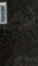 Die Familie Mendelssohn, 1729-1847; nach Briefen und Tagebüchern 2_cover